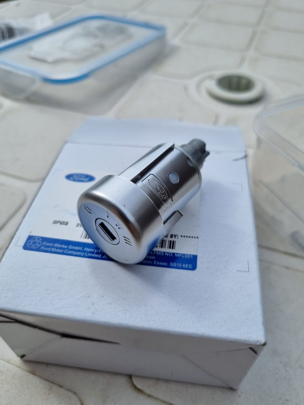 Newly manufactured Ford Transit ignition barrel replacement