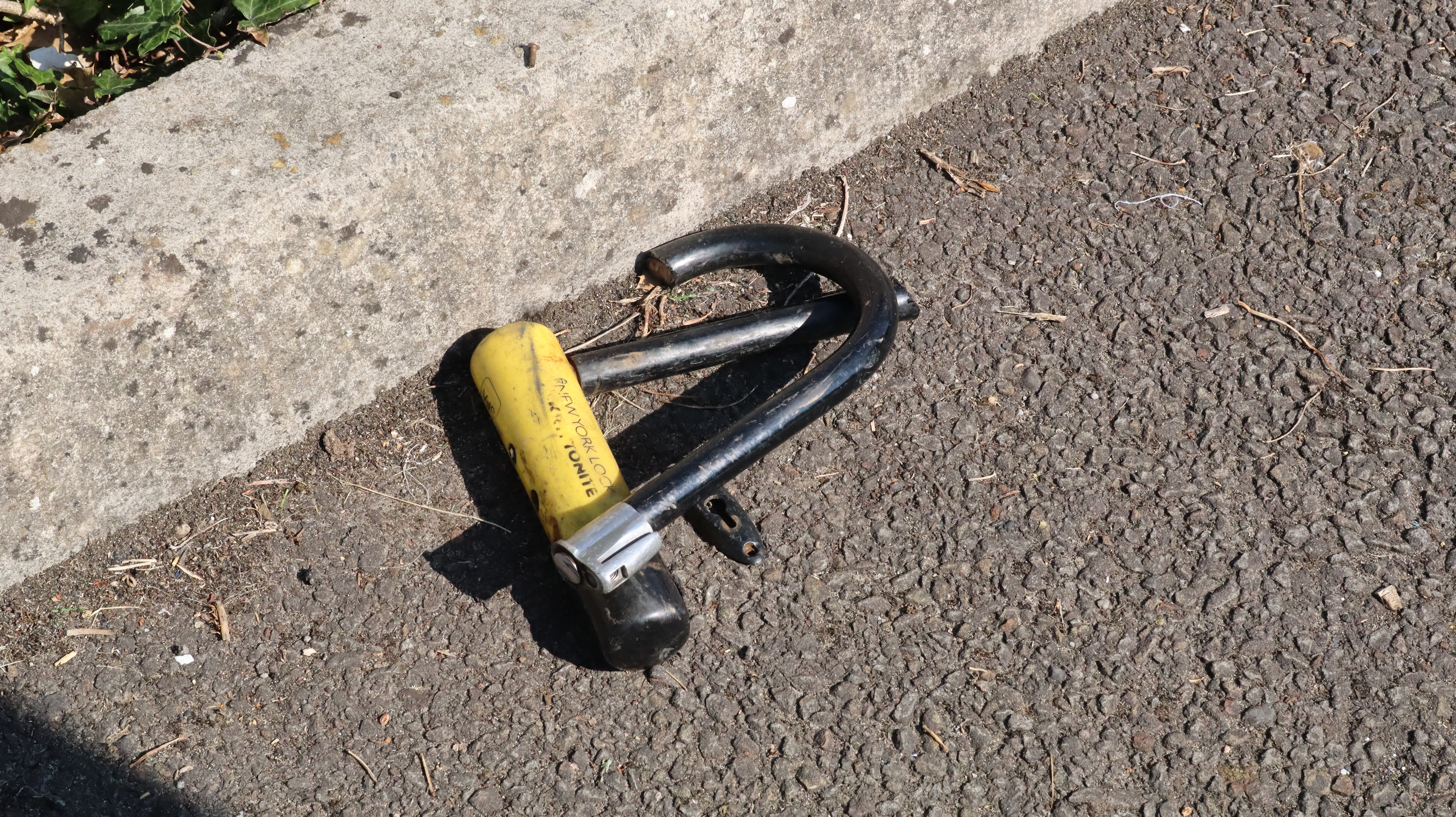 Bike Lock Removed